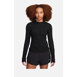 Nike Running Division Womens L Wool Blend  Mid Layer Sweater Black  FB7829-010
